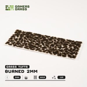 Gamers Grass    Burned - Tiny Tufts Wild 2mm (Gamer's Grass Gen II) - GG2-BUR -