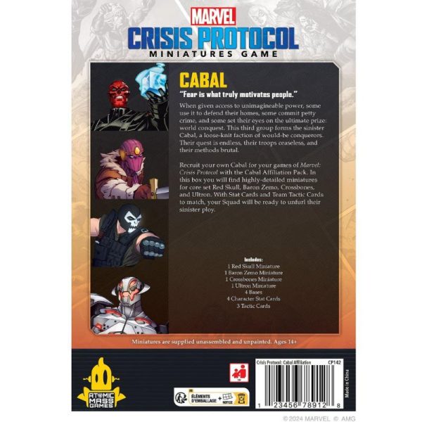 Atomic Mass Marvel Crisis Protocol   Marvel Crisis Protocol: Cabal Affiliation Pack - FFGCP142 -