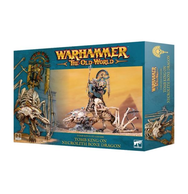Games Workshop Warhammer: The Old World   Tomb Kings of Khemri: Tomb King on Necrolith Bone Dragon - 99122717001 - 5011921217403