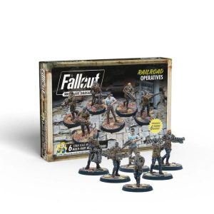 Modiphius Fallout: Wasteland Warfare   Fallout: Wasteland Warfare - Railroad: Operatives - MUH052221 -