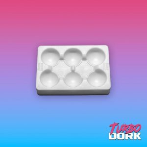 Turbo Dork    Turbo Dork: Small White Non-Stick Silicone Dry Palette - TDK055045 - 850052885045