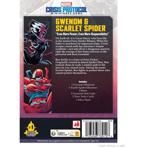 Atomic Mass Marvel Crisis Protocol   Marvel Crisis Protocol: Gwenom & Scarlet Spider - FFGCP155 -