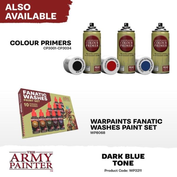 The Army Painter    Warpaints Fanatic Wash: Dark Blue Tone 18ml - APWP3211 - 5713799321106