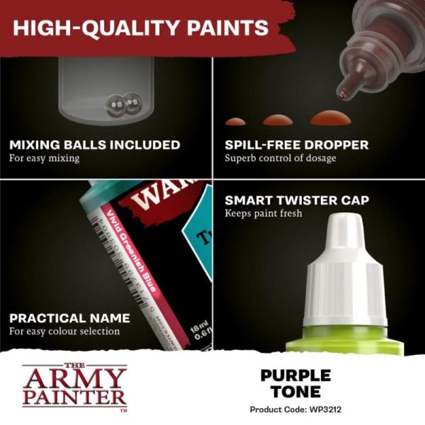 The Army Painter    Warpaints Fanatic Wash: Purple Tone 18ml - APWP3212 - 5713799321205