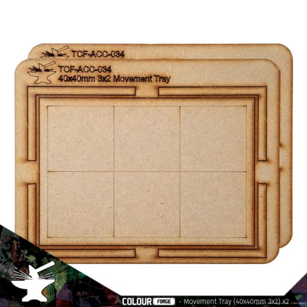 The Colour Forge    Movement Tray 40mm (3 x 2) - TCF-ACC-034 - 5060843103721