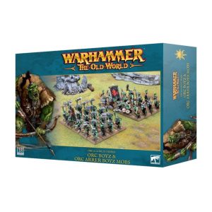 Games Workshop Warhammer: The Old World   Orc & Goblin Tribes: Orc Boyz & Orc Arrer Boyz Mobs - 99122709003 - 5011921206285