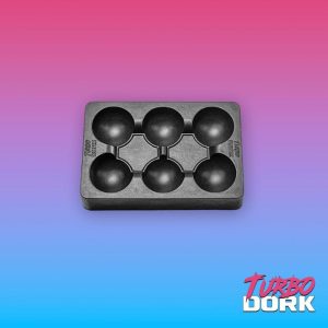Turbo Dork    Turbo Dork: Small Black Non-Stick Silicone Dry Palette - TDK055052 - 850052885052