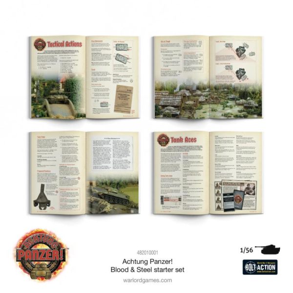 Warlord Games Achtung Panzer!   Achtung Panzer! Blood & Steel Starter Set - 482010001 - 5060917992831