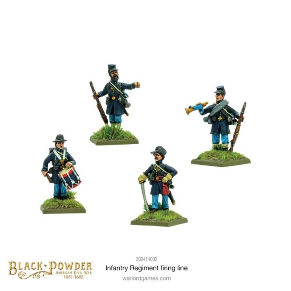 Warlord Games Black Powder   Black Powder American Civil War: Infantry Regiment (Firing) - 302414002 - 5060572506169