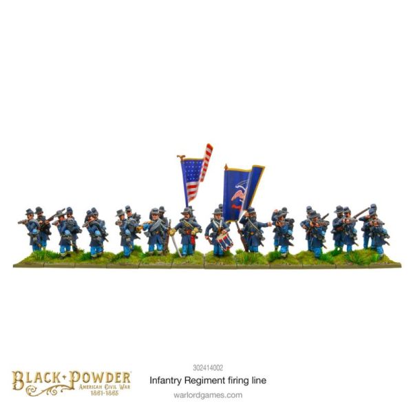 Warlord Games Black Powder   Black Powder American Civil War: Infantry Regiment (Firing) - 302414002 - 5060572506169