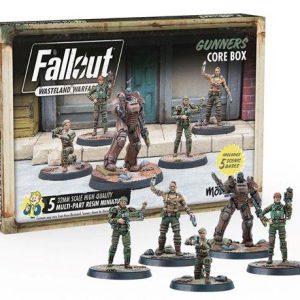 Modiphius Fallout: Wasteland Warfare   Fallout: Wasteland Warfare - Gunners: Core Box - MUH052218 -