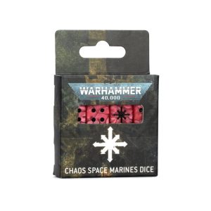 Games Workshop Warhammer 40,000   Warhammer 40000: Chaos Space Marines Dice - 99220102024 - 5011921184309