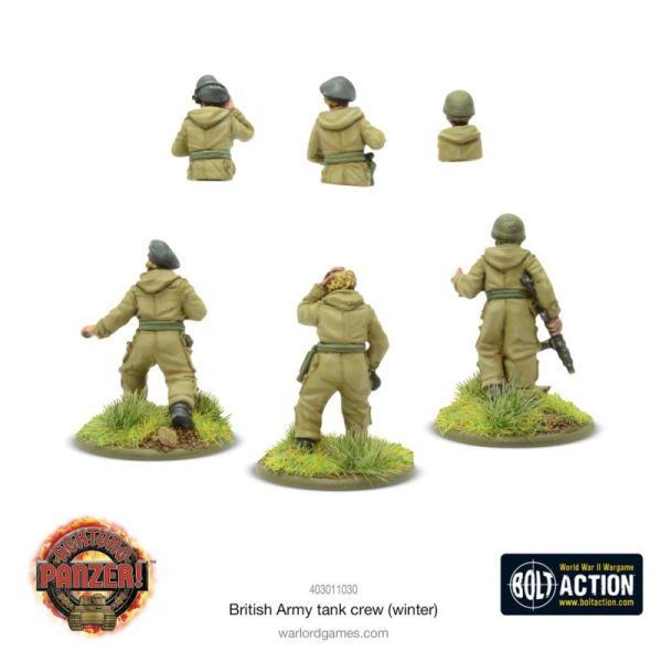 Warlord Games Achtung Panzer!   British Tank Crew (Winter) - 403011030 - 5060917993050