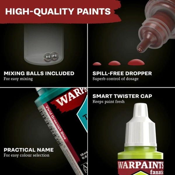 The Army Painter    Warpaints Fanatic: Most Wanted Paint Set - AP-WP8071 - 5713799807112