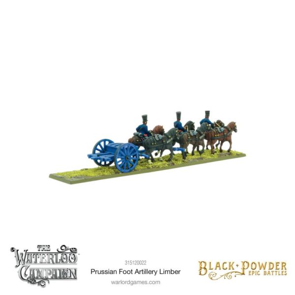 Warlord Games Black Powder Epic Battles   Black Powder Epic Battles: Napoleonic Prussian Foot Artillery Limber - 315120022 - 5060917992886