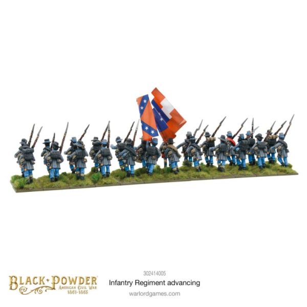 Warlord Games Black Powder   Black Powder American Civil War: Infantry Regiment (Advancing) - 302414005 - 5060572506183