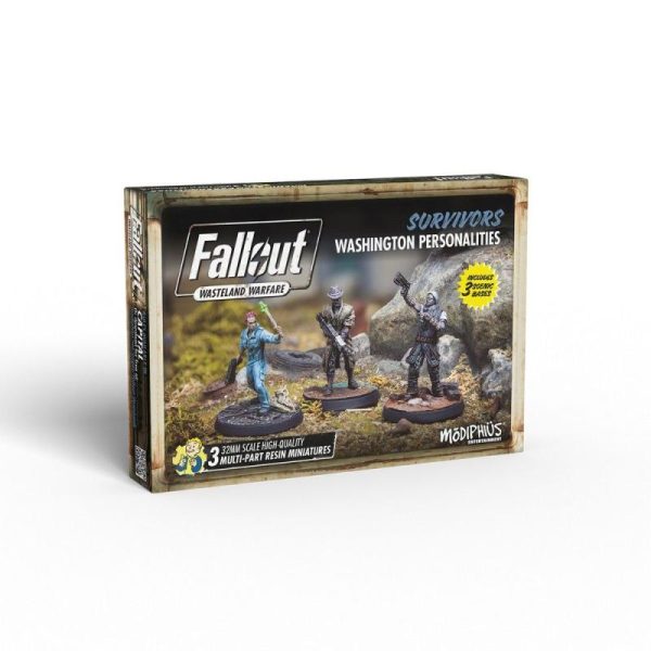 Modiphius Fallout: Wasteland Warfare   Fallout: Wasteland Warfare - Survivors: Washington Personalities - MUH0190811 -