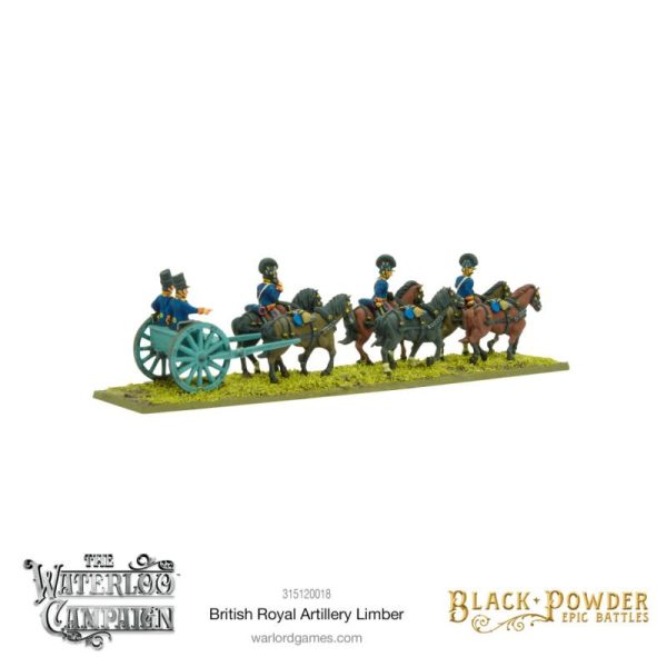 Warlord Games Black Powder Epic Battles   Black Powder Epic Battles: Napoleonic British Royal Artillery Limber - 315120018 - 5060917992848