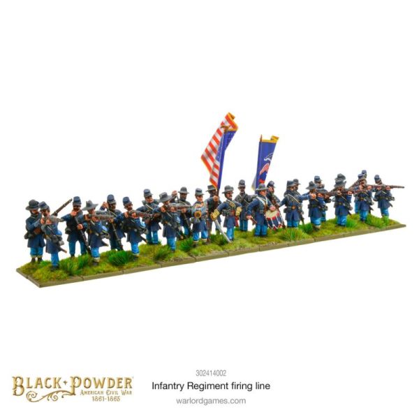 Warlord Games Black Powder   Black Powder American Civil War: Infantry Regiment (Firing) - 302414002 - 5060572506169