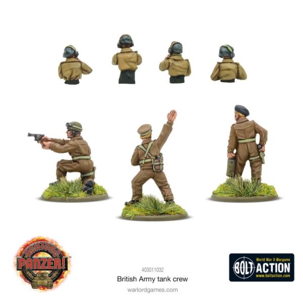 Warlord Games Achtung Panzer!   British Army Tank Crew - 403011032 - 5060917993074