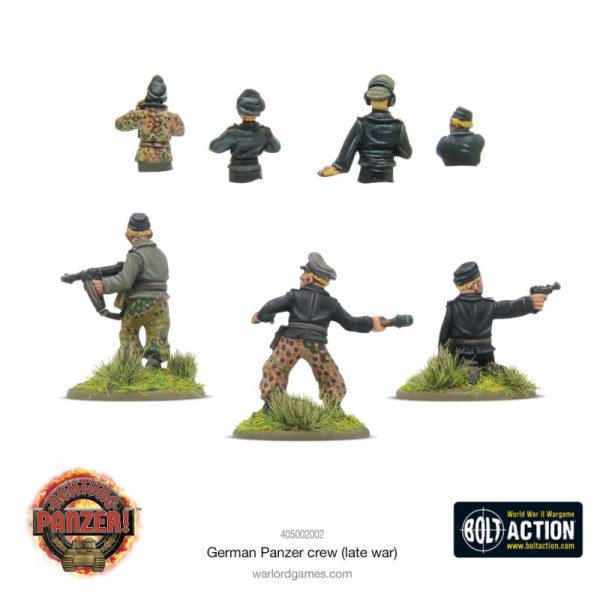 Warlord Games Achtung Panzer!   German Panzer Crew (Late War) - 405002002 - 5060917993098