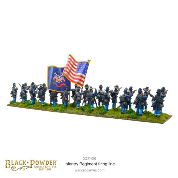 Warlord Games Black Powder   Black Powder American Civil War: Infantry Regiment (Firing) - 302414002 - 5060572506169