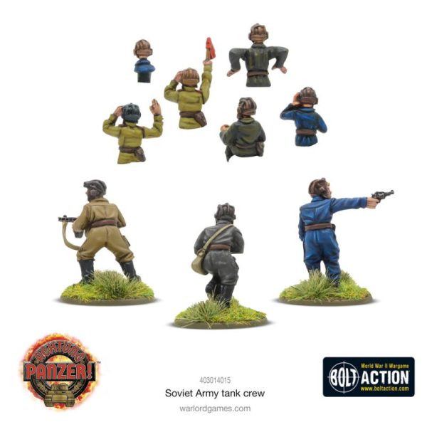 Warlord Games Achtung Panzer!   Soviet Army Tank Crew - 403014015 - 5060917993081