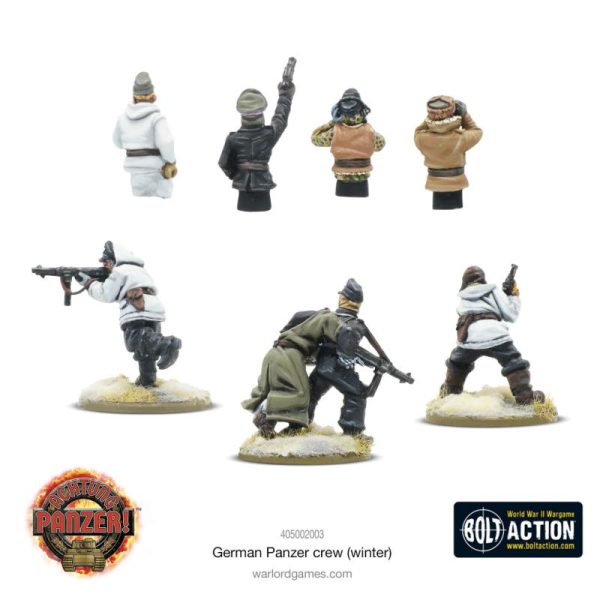 Warlord Games Achtung Panzer!   German Panzer Crew (Winter) - 405002003 - 5060917993104