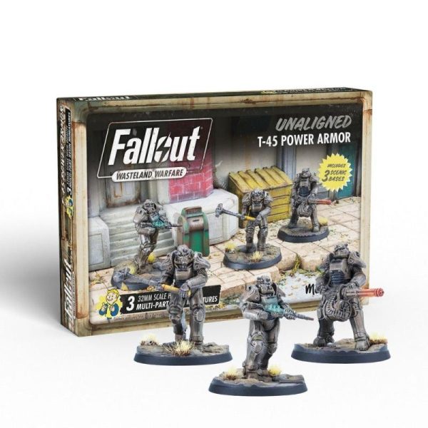 Modiphius Fallout: Wasteland Warfare   Fallout: Wasteland Warfare - Unaligned: T 45 Power Armor - MUH052002 -