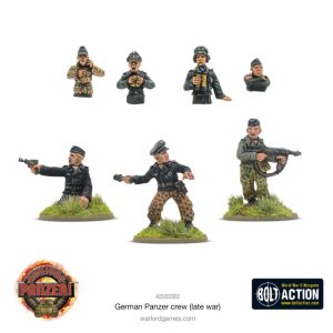 Warlord Games Achtung Panzer!   German Panzer Crew (Late War) - 405002002 - 5060917993098