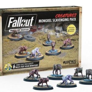 Modiphius Fallout: Wasteland Warfare   Fallout: Wasteland Warfare - Creatures: Mongrel Scavenging Pack - MUH052228 -