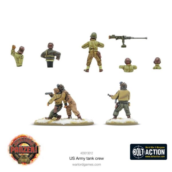 Warlord Games Achtung Panzer!   US Army Tank Crew - 403013012 - 5060917993067