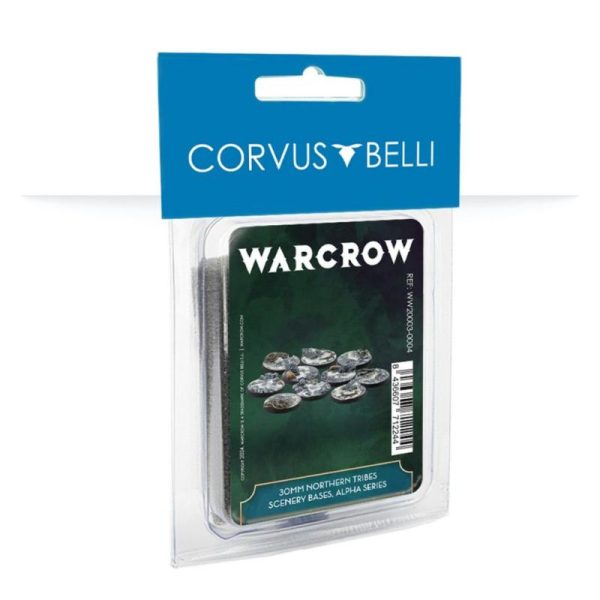 Corvus Belli Warcrow   Warcrow: 30mm Northern Tribes Scenery Bases, Alpha Series - WW20003-0004 - 8436607712244