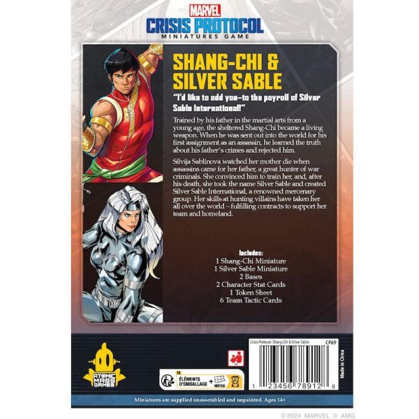 Atomic Mass Marvel Crisis Protocol   Marvel Crisis Protocol: Shang Chi & Silver Sable - FFGCP69 -