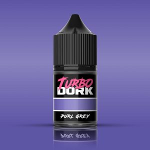 Turbo Dork    Turbo Dork: Purl Grey Metallic Acrylic Paint 22ml Bottle - TDK025618 - 850052885618