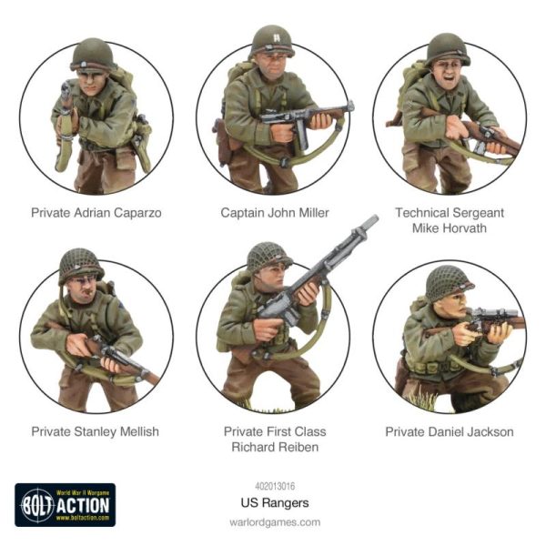 Warlord Games Bolt Action   US Rangers - 402013016 - 5060917992909