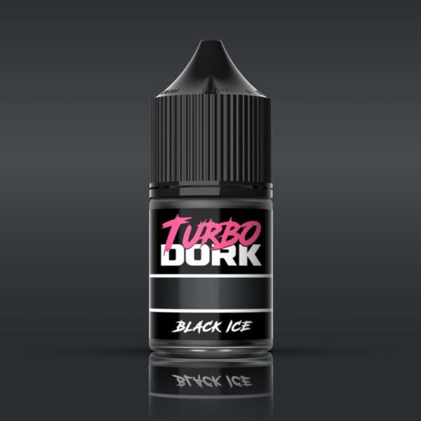 Turbo Dork    Turbo Dork: Black ICE Metallic Acrylic Paint 22ml Bottle - TDK025120 - 850052885120