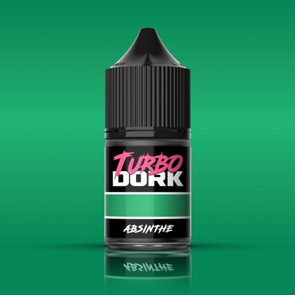 Turbo Dork    Turbo Dork: Absinthe Metallic Acrylic Paint 22ml Bottle - TDK025076 - 850052885076