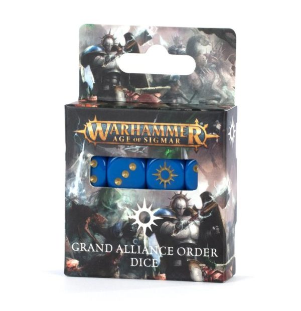 Games Workshop Age of Sigmar   Age Of Sigmar: Grand Alliance Order Dice - 99220299090 - 5011921143900