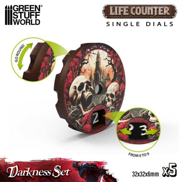 Green Stuff World    Life counters - Darkness Set - 8435646521596ES - 8435646521596