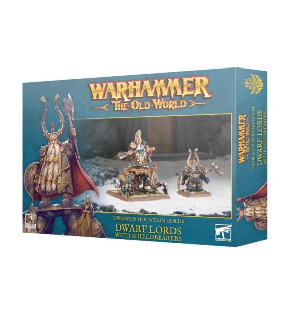 Games Workshop Warhammer: The Old World   Dwarf Mountain Holds: Dwarf Lords with Shieldbearers - 99122705009 - 5011921206858