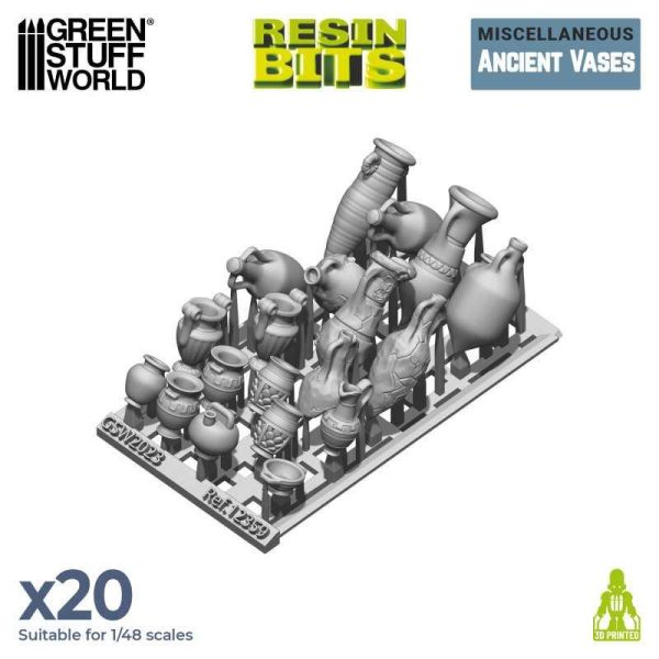 Green Stuff World    3D printed set - Ancient Vases - 8435646518596ES - 8435646518596