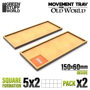 Green Stuff World    MDF Movement Trays 150x60mm - 8435646520698ES - 8435646520698