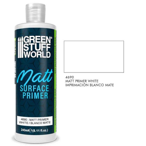 Green Stuff World    Matt Surface Primer 240ml - White - 8435646520506ES - 8435646520506