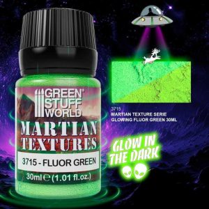 Green Stuff World    Textured Paint - Martian - Fluor Green 30ml - 8435646510750ES - 8435646510750