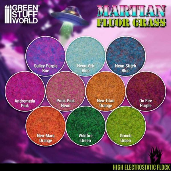 Green Stuff World    Martian Fluor Grass - On Fire Purple - 200ml - 8435646521206ES - 8435646521206