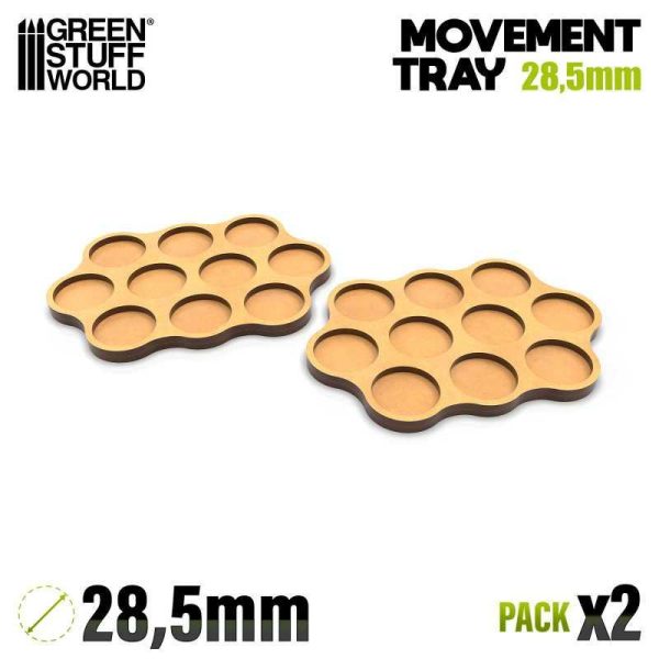 Green Stuff World    MDF Movement Trays - Skirmish AOS 28.5mm 3x4x3 - 8435646520810ES - 8435646520810