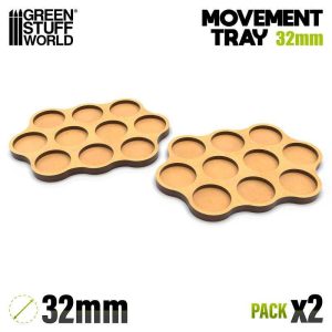 Green Stuff World    MDF Movement Trays - Skirmish AOS 32mm 3x4x3 - 8435646520827ES - 8435646520827