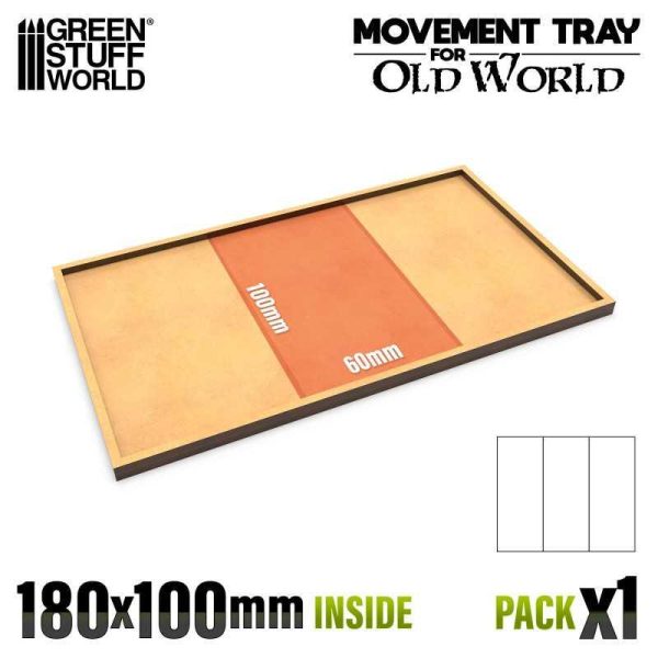 Green Stuff World    MDF Movement Trays - 180x100mm - 8435646522760ES - 8435646522760