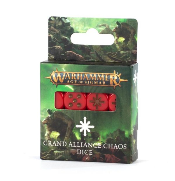 Games Workshop Age of Sigmar   Age Of Sigmar: Grand Alliance Chaos Dice - 99220299106 - 5011921197071